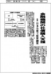 政府、金融機関の社債購入支援 日本公庫で原資融資