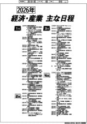 2026年 経済・産業主な日程