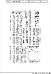 商品トレンド/地政学リスクで不透明