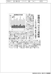 建機出荷、33ヵ月連続増 7月12%増 北米は減少