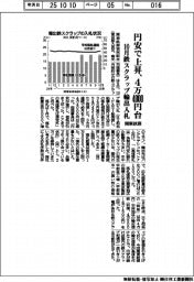 鉄スクラップ輸出入札、円安で上昇し4万4000円台 関東鉄源10月契約