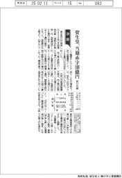 資生堂の前12月期、当期赤字108億円
