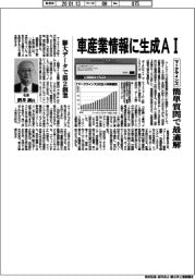 マークラインズ/車産業情報に生成AI、簡単質問で最適解