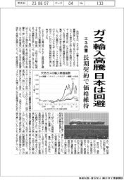 ガス輸入高騰、日本は回避 エネ白書2023閣議決定