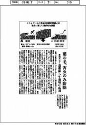 静岡大など、葉の毛が害虫のみ防除 農薬減らす栽培に応用