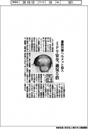 ミドリ安全、暑熱対策ヘルメッ投入 通気5倍