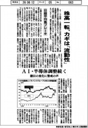 株高一転、カギは「流動性」 日経平均急ブレーキ
