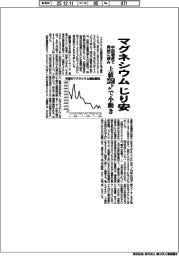 マグネシウム、じり安 上値2350ドルで小動き