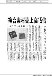 アドバンスコンポジット、グラファイト系複合素材 27年度売上高15倍へ