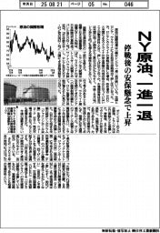 NY原油、一進一退 停戦後の安保懸念で上昇