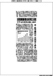 炭素繊維複合材料2.6倍 50年世界市場8.6兆円 富士経済まとめ
