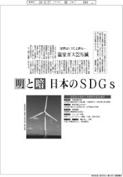 明と暗、日本のSDGs