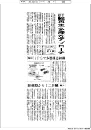 ニュース拡大鏡/肝臓再生、多様なアプローチ 阪大・慶大など