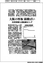大阪の厚板、弱横ばい 出荷抑制も需給締まらず