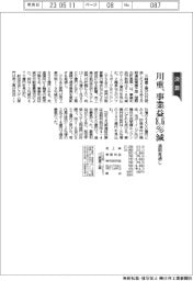 川崎重工業、事業益8.6%減 通期見通し