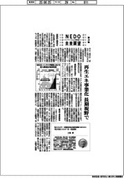 NEDO未来展望 イノベーションを社会へ(29)再生エネ事業化、長期視野で
