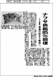 ナフサ供給85%回復 エネルギー白書案 流通目詰まり解消へ