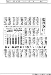 変わるグループ経営(94)アルプスアルパイン 親子上場解消、独立性保ちつつ共存共栄
