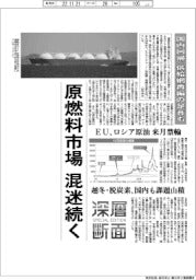 深層断面/原燃料市場の混迷続く 国内回帰、供給網再編の足音も