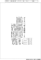 ダイキンの4―12月期、売上高最高