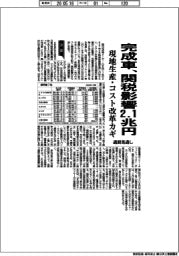 完成車の通期見通し、関税影響２．１兆円　現地生産・コスト改革カギ