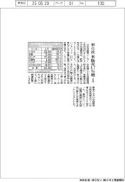 車６社、４月の米販売８・７％増