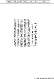 ニチレキ、中計下方修正　２６年３月期、経常益７３億円　工事量減少