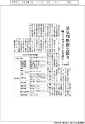 ４月の月例報告、景気判断据え置き　輸入９カ月ぶり上方修正