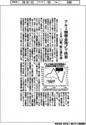 アルミ割増金交渉、１ー３月期１９５㌦で決着