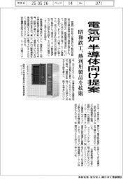 昭和鉄工、電気炉　半導体向け提案　熱利用製品を拡販
