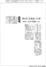 積水化学の通期見通し、営業益６・５％増　車用中間膜けん引