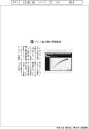 ナ・デックス／プレス加工割れ即時検知