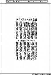 ワインの渋みでがん細胞内に抗体送達　東京科学大など、ナノマシン開発