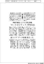「ネットポジティブ」平均55点 富士通調べ 持続可能性とビジネスの両立苦戦