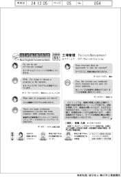 ものづくり現場のリアル英会話（５１）