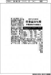 東邦アセチの新中計　営業益２６％増　半導体向け水素拡大