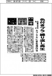 大阪公立大など、繰り返し再生色付きプラ開発　カプセルに着色剤内包