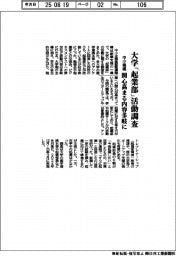 中小機構、大学「起業部」の活動調査　関心高まる内容多岐に