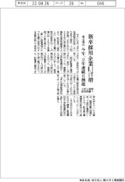 ぶぎん地域経済研調べ、埼玉県内の新卒採用企業０・１ポイント増