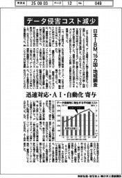 データ侵害コスト減少　日本ＩＢＭ、１６カ国・地域調査