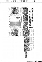 関東鉄源、７月の鉄スクラップ輸出入札　４カ月連続下落