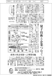 量子科学技術でつくる未来（１０３）最先端研究を身近に届ける　量子技術と企業つなぐ