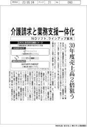 ＮＤソフト、介護請求と業務支援一体化　システムのラインアップ拡充　３０年度売上高２倍