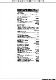 ２６年超モノづくり部品大賞、受賞部品・企業一覧