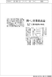 関西ペイントの通期見通し、営業最高益　工業用塗料が伸長