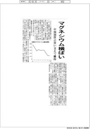 マグネシウム横ばい　中国国営の買い支えで維持