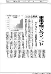 りそな企業投資、事業承継2号ファンド設立 来年度にも、需要増加受け