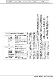 １０月の月例報告、景気判断据え置き　中東情勢など先行き懸念