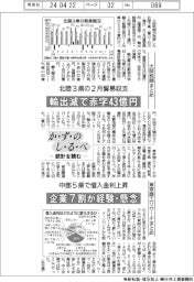 かずのしるべ　統計を読む／北陸3県の２月貿易収支・中部５県で借入金利上昇