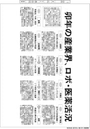 ２０２３産業天気図／卯年の産業界、ロボ・医薬活況　地政学リスク・為替警戒続く